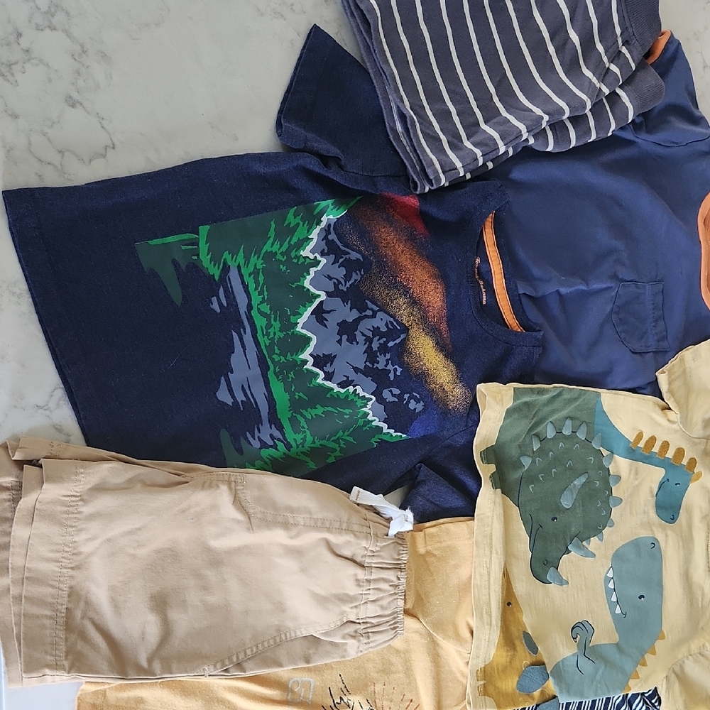 Kids Graphic T-Shirts and Shorts Set